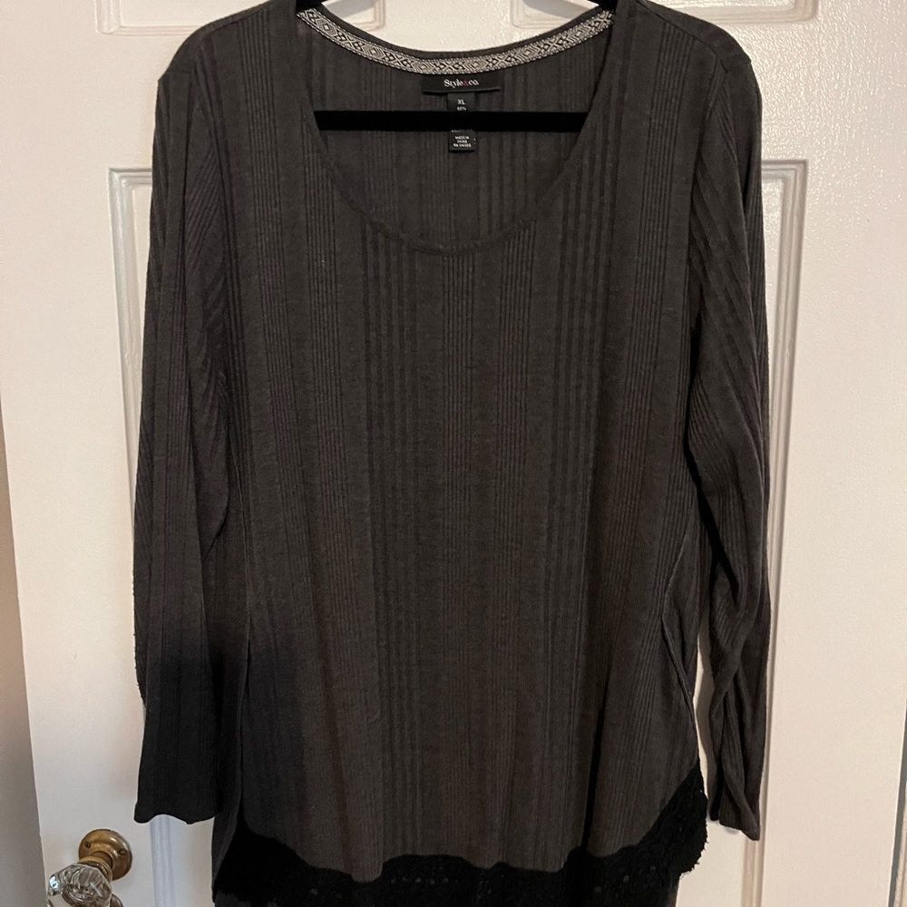 Style & Co grey shirt size XL